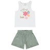 Ensemble 2 pièces avec débardeur à motif tropical fille