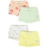 Lot de 4 shorts fantaisie en jersey slub pour bébé fille
