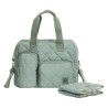 Sac à langer avec tapis matelassé Stockholm vert