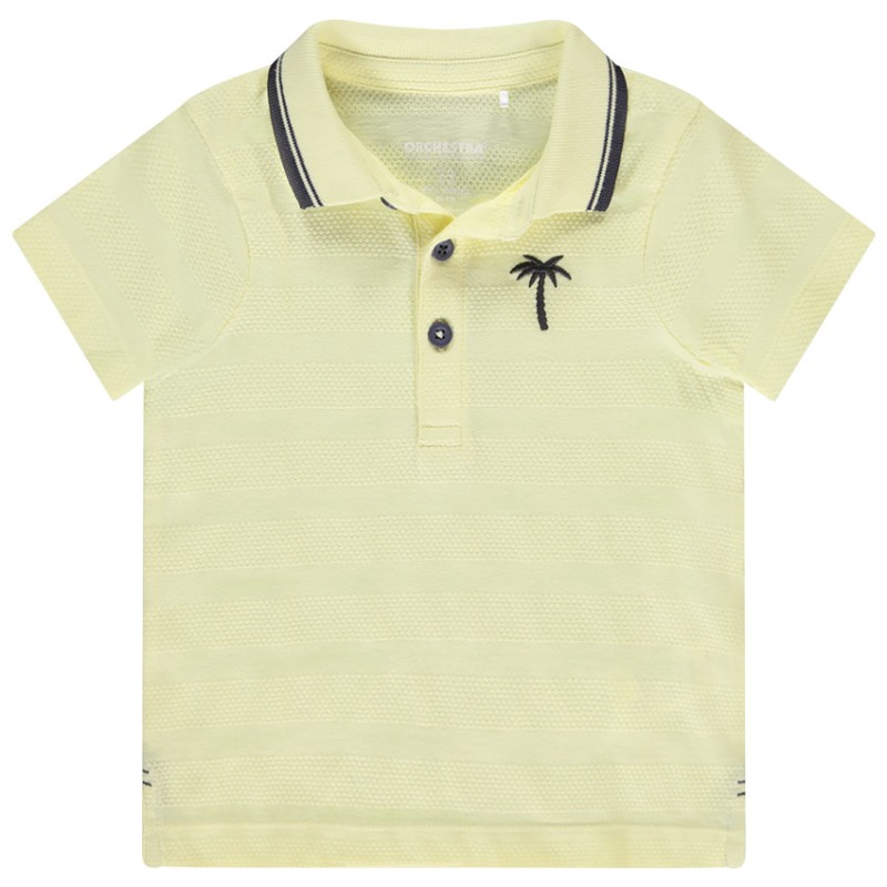 Polo manches courtes broderie fantaisie pour bébé garçon
