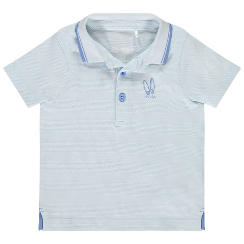 Polo manches courtes broderie fantaisie pour bébé garçon