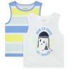Lot de 2 débardeurs fantaisie en jersey slub pour bébé garço