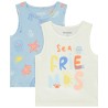 Lot de 2 débardeurs fantaisie en jersey slub pour bébé garço