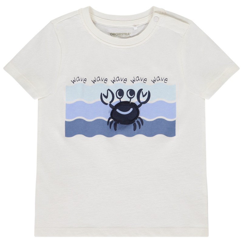 T-shirt manches courtes à flap 3D ludique pour bébé garçon