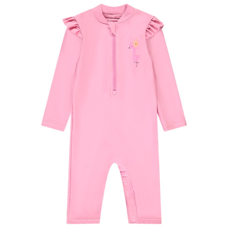 Combinaison de bain anti-UV motifs flamant rose pour bébé fi