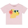 T-shirt manches courtes print léopard pour bébé fille