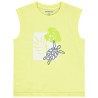 Débardeur uni avec print et tortue brodé pour garçon