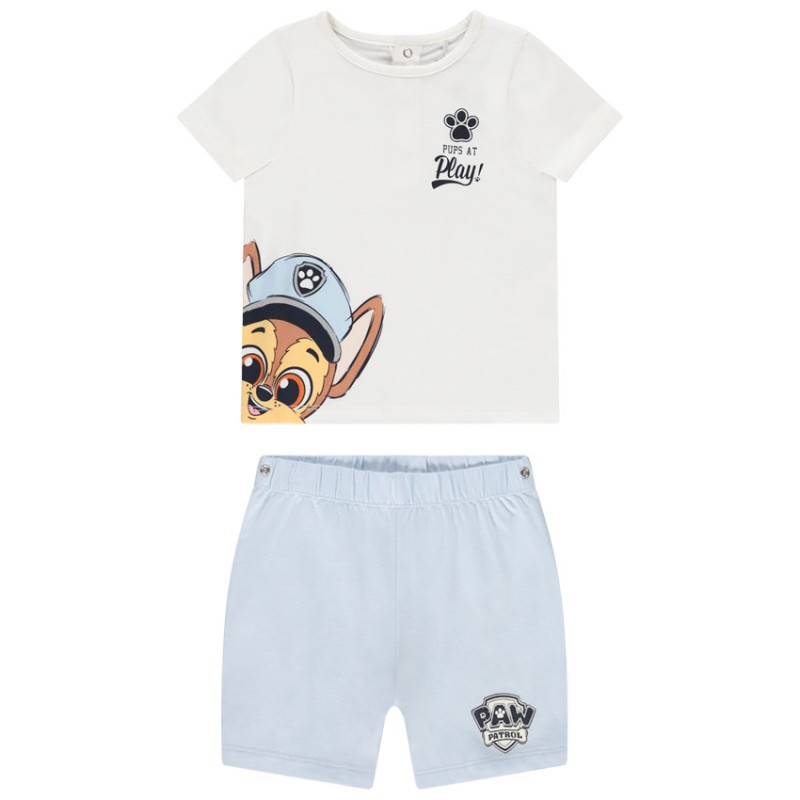 Set pyjama 2 pièces short + t-shirt Pat'Patrouille pour bébé