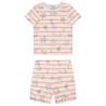 Set pyjama court rayé à imprimé marin pour bébé garçon