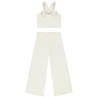 Ensemble 2 pièces en maille effet froissé fille
