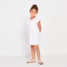 Robe manches courtes en plumetis fille
