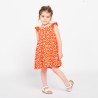 Robe en maille cloquée imprimé fleurs pour bébé fille