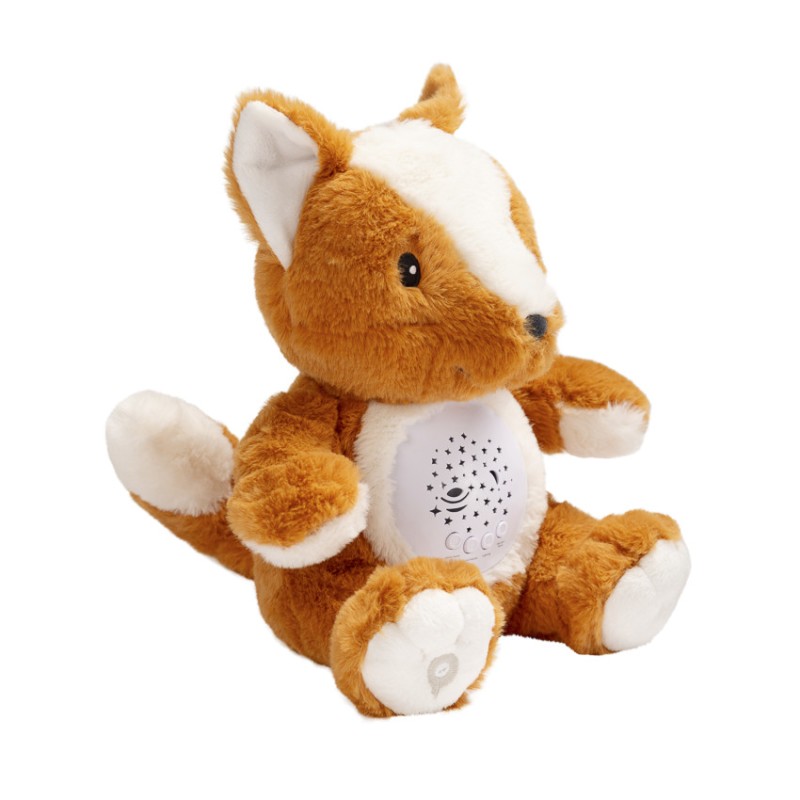 Peluche veilleuse avec projecteur Gaspard le renard