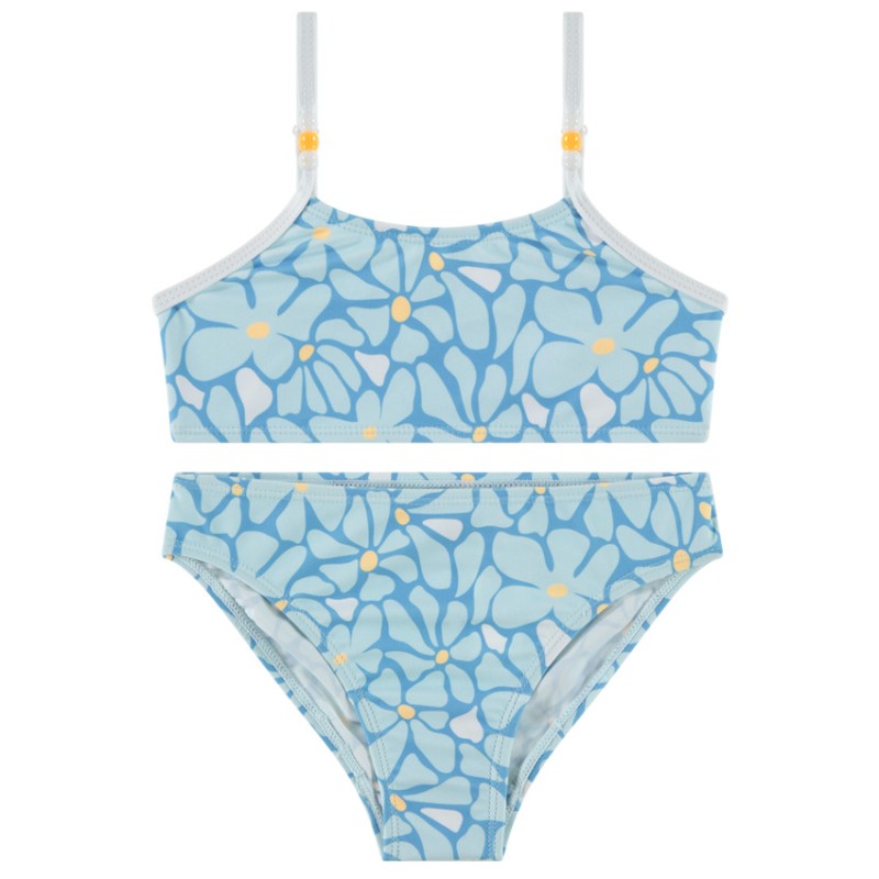 Maillot de bain 2 pièces imprimé floral fille