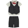 Ensemble de fête 4 pièces avec nœud papillon pour bébé garço