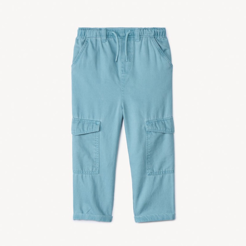 Pantalon uni à poches cargo pour bébé garçon
