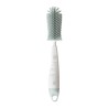 Goupillon 2 en 1 en silicone blanc/vert