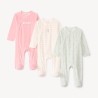 Lot de 3 dors-bien en velours fantaisie pour bébé fille