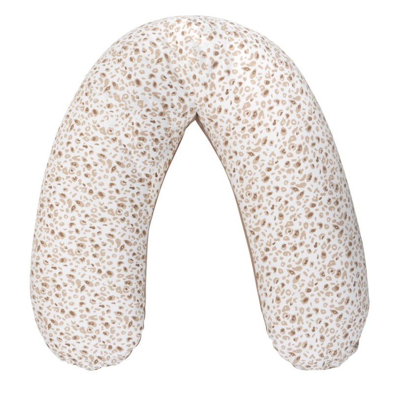 Coussin d'allaitement en microbilles 160cm imprimé Léopard