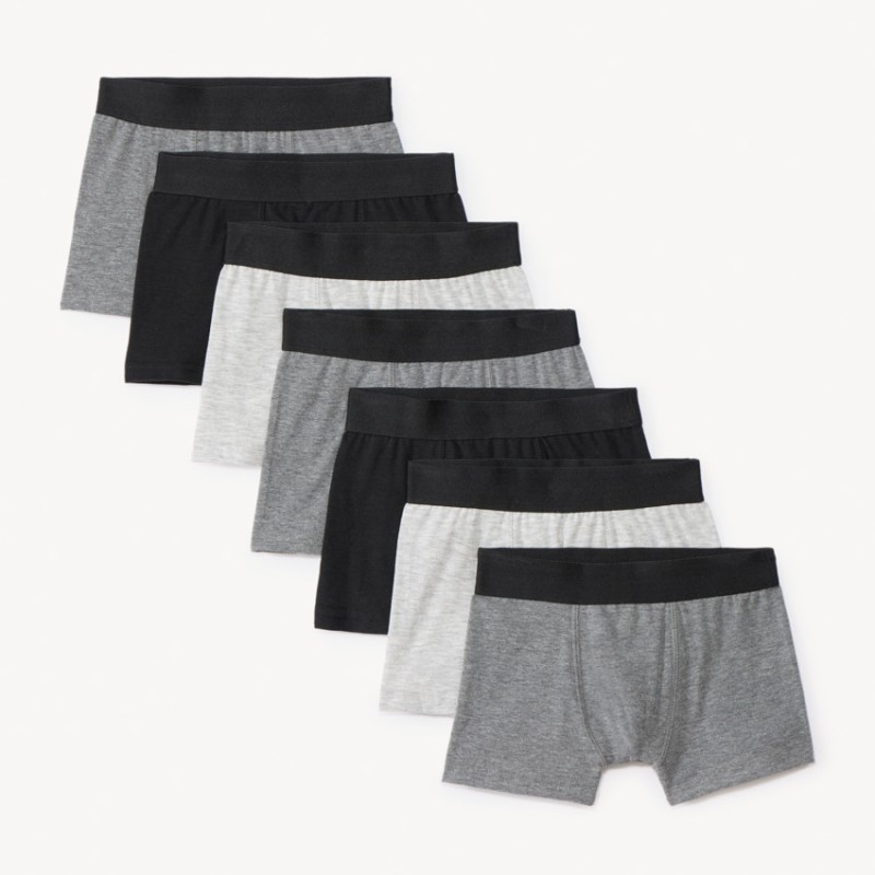 Lot de 7 boxers unis garçon