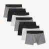 Lot de 7 boxers unis garçon