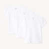 Lot de 3 t-shirts manches courtes unis blancs fille