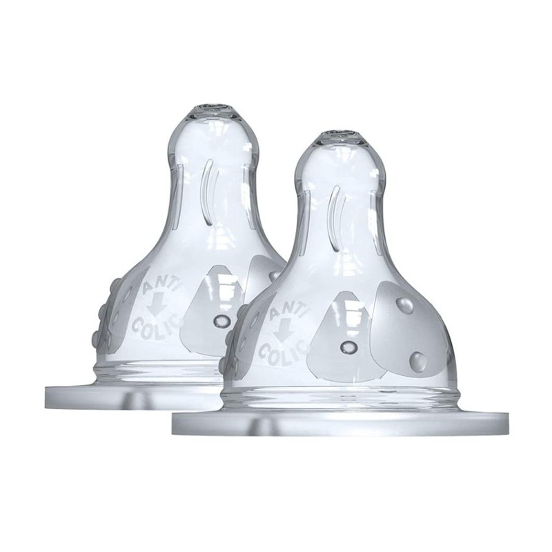 Set de 2 tétines en silicone 3 vitesses - Initiation +