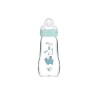 Biberon en verre 0/6 mois 260ml – tétine débit 2