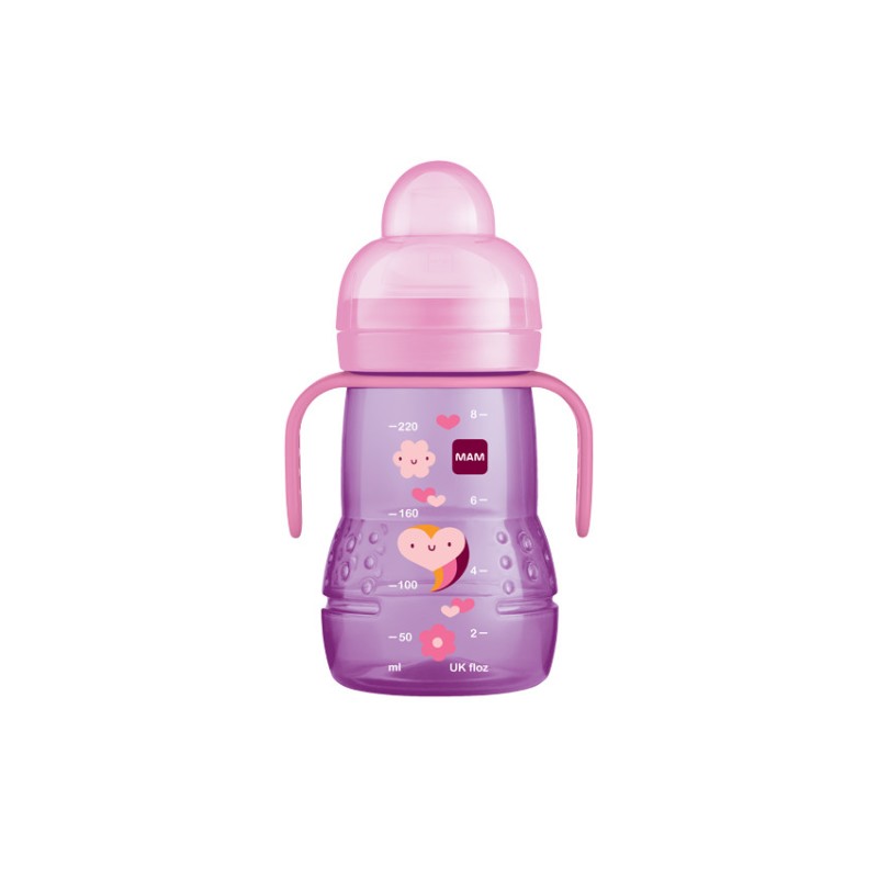 Biberon de transition moyen avec bec antifuite 4m+ 220 ml – 
