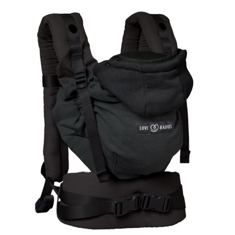 Porte bébé 2-en-1 HoodieCarrier 2 Black Forest