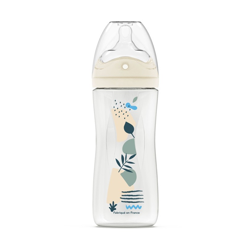 Biberon à tétine multi-perforée débit 3 anti-colique 330 ml 