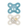 Lot de 2 sucettes silicone Original 0-2M (modèle aléatoire)