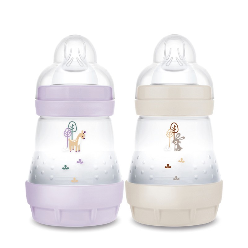 Lot de 2 biberon Easy Start anti-colique 160 ml lilas/sable