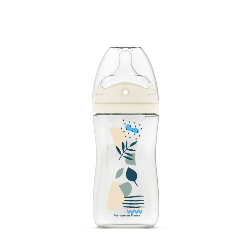 Biberon à tétine multi-perforée débit 2 anti-colique 270 ml 
