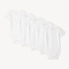 Lot de 5 bodies manches courtes uni pour bébé
