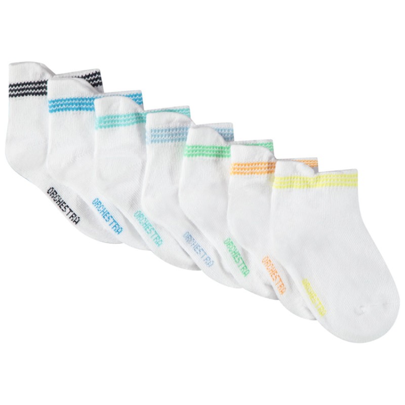 Lot de 7 paires de chaussettes courtes pour bébé garçon