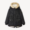 Parka déperlante à capuche effet fourrure fille