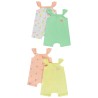 Lot de 4 combishorts fantaisie pour bébé fille
