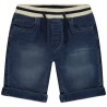 Bermuda effet jean taille élastiquée à rayures garçon