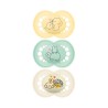 Lot de 3 sucettes silicone Original & Nuit 18M+ beige (modèl