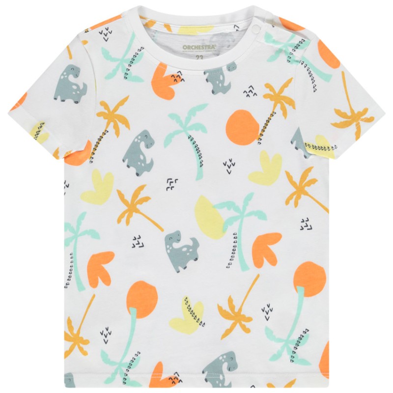 T-shirt manches courtes imprimé fantaisie pour bébé garçon