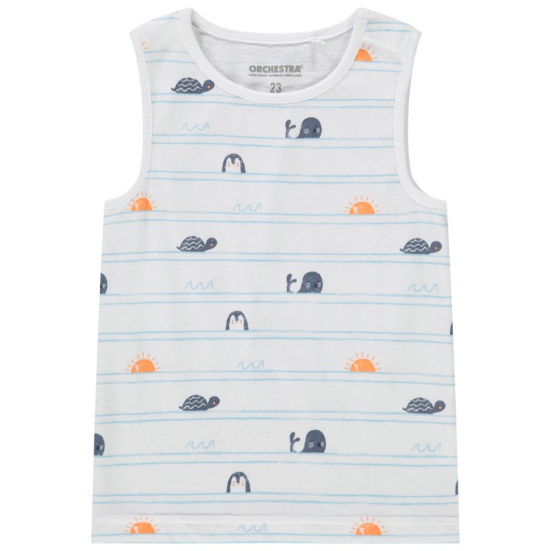 Débardeur jersey à motif fantaisie pour bébé garçon
