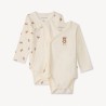 Lot de 2 bodies fantaisie ourson pour bébé