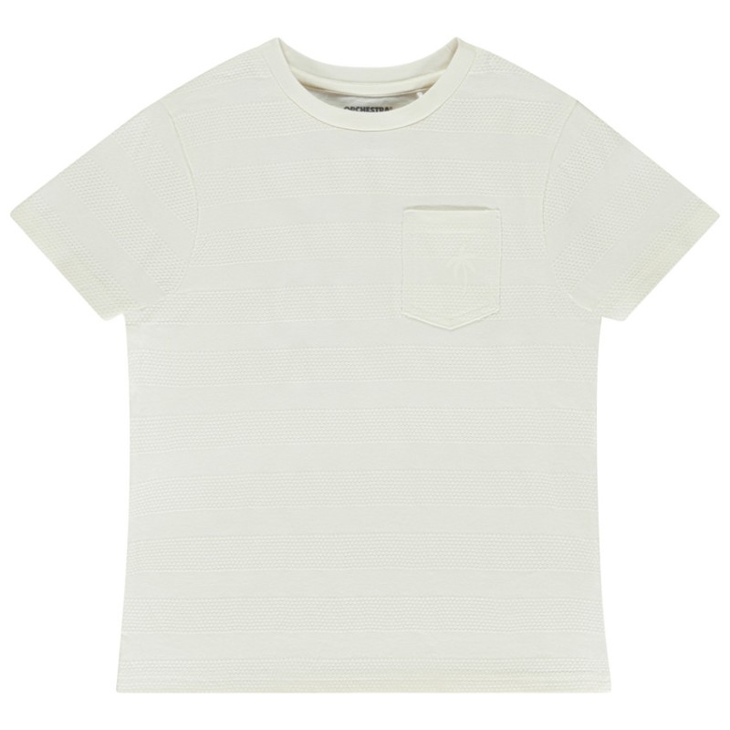 T-shirt manches courtes uni avec poche garçon