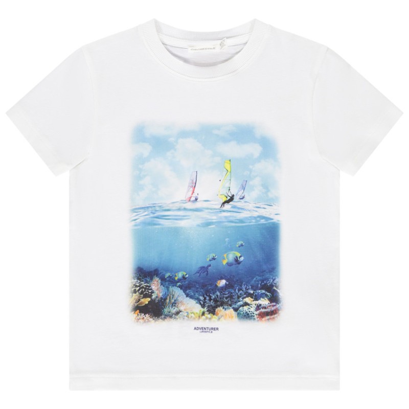 T-shirt manches courtes photoprint océan garçon