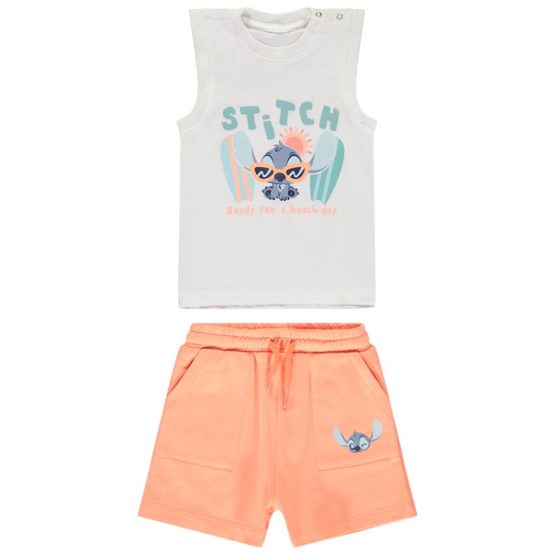 Ensemble court 2 pièces Stitch Disney pour bébé garçon