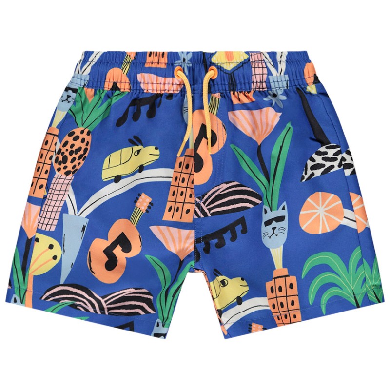 Short de bain imprimé fantaisie garçon