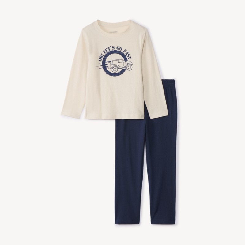 Set pyjama long en jersey print 4x4 garçon