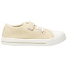 Baskets basses en toile avec lacets élastiques et velcro gar