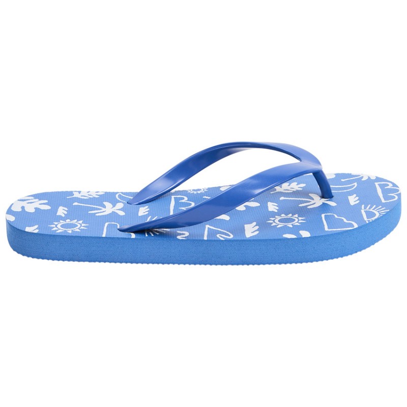 Tongs imprimé plage garçon avec lanière selon la pointure